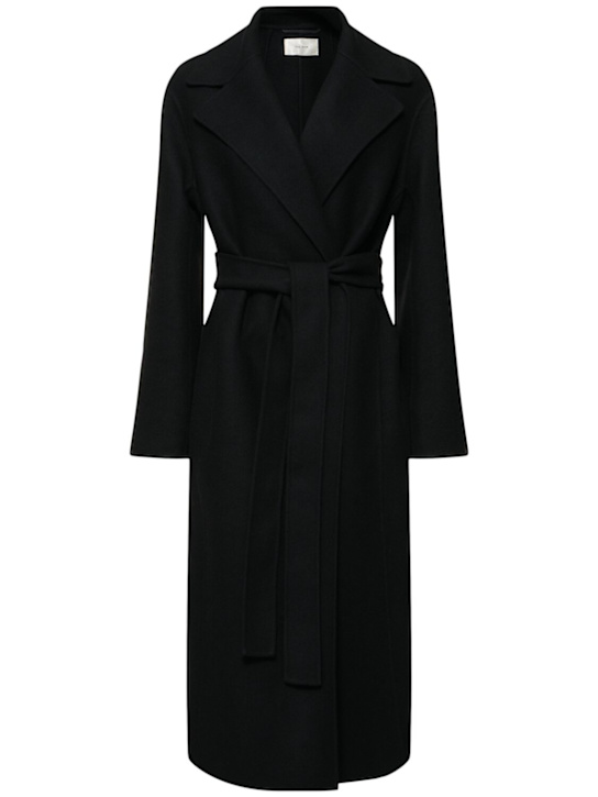 The Row: Malika double felted long coat - women_0 | Luisa Via Roma