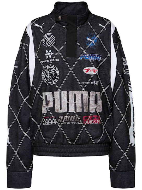 PUMA: A$AP Rocky distressed sweatshirt - women_0 | Luisa Via Roma