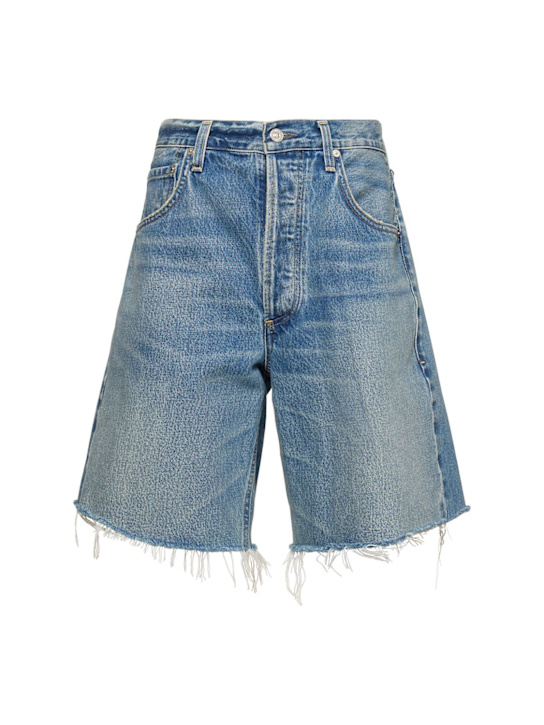 CITIZENS OF HUMANITY: Ayla high rise knee length shorts - women_0 | Luisa Via Roma