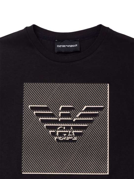 Emporio Armani: コットンジャージーTシャツ - kids-boys_1 | Luisa Via Roma
