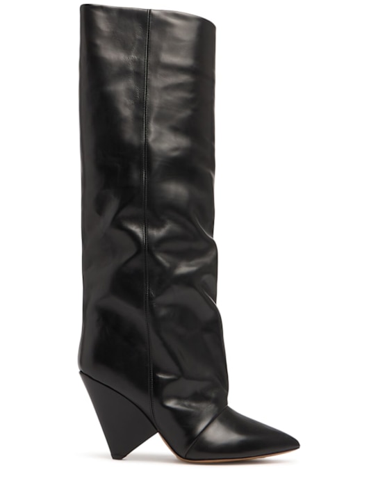 Isabel Marant: 90mm Lyena-Gb leather tall boots - women_0 | Luisa Via Roma