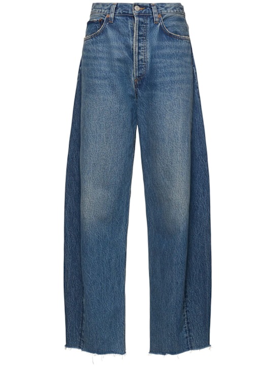 Agolde: Luna pieced denim baggy jeans - women_0 | Luisa Via Roma