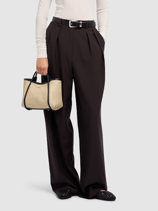 Max Mara: XS Summer Marin raffia effect bag - women_1 | Luisa Via Roma