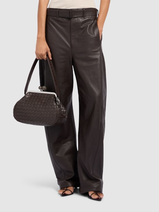 Weekend Max Mara: Pancia1 woven leather clutch - women_1 | Luisa Via Roma