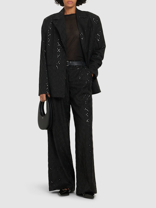 Rotate: Sequined wide pants - women_1 | Luisa Via Roma