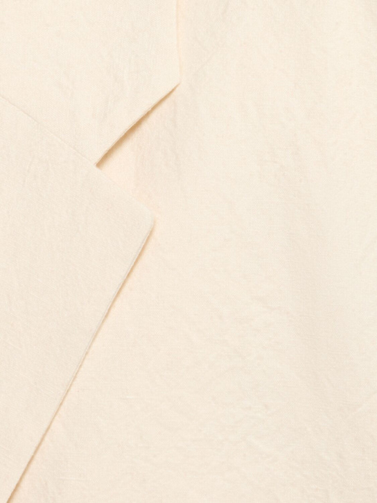 Bite Studios: Polus organic cotton & linen jacket - Ecru - women_3 | Luisa Via Roma