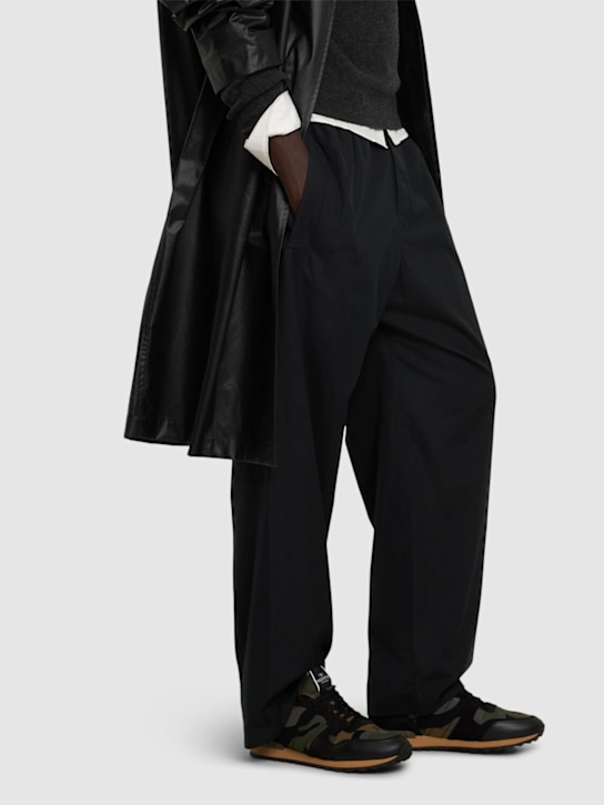 Valentino Garavani: Rockrunner canvas sneakers - men_1 | Luisa Via Roma