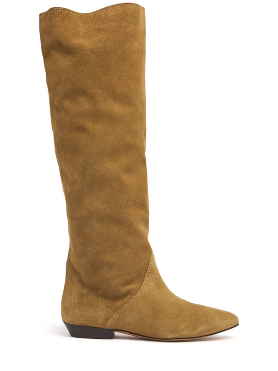 10mm Sayla-gb suede tall boots - Thumbnail 1