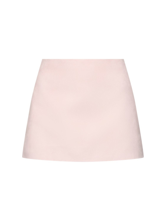 Khaite: Jett grain suede mini skirt - women_0 | Luisa Via Roma