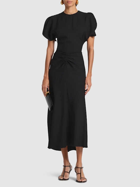 Victoria Beckham: ビスコースギャザードレス - women_1 | Luisa Via Roma