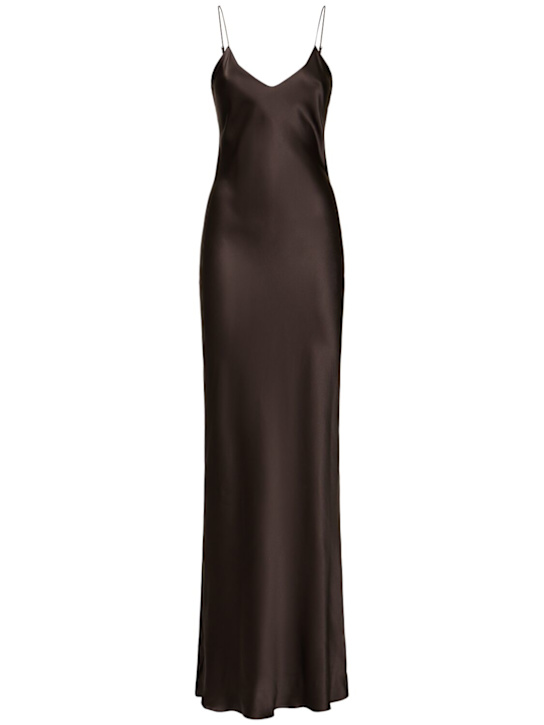 Nili Lotan: Cami silk long dress - women_0 | Luisa Via Roma