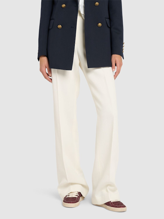 Golden Goose: 20毫米Ball Star聚酯混纺运动鞋 - 酒红色/白色 - women_1 | Luisa Via Roma