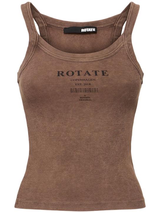 Rotate: Ribbed tank top - women_0 | Luisa Via Roma