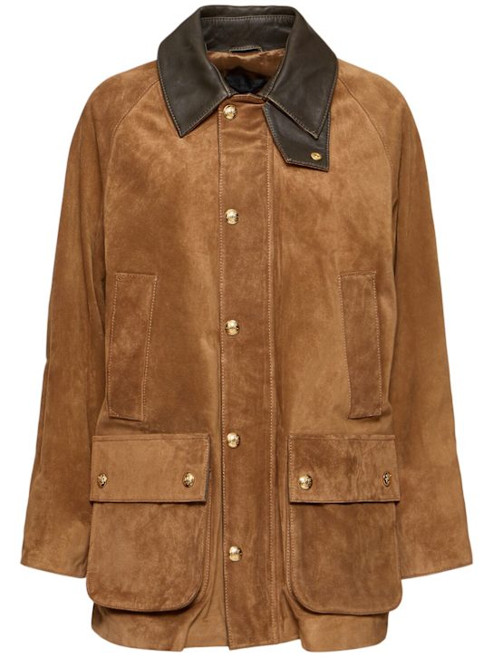 Nili Lotan: Kedem suede jacket - women_0 | Luisa Via Roma