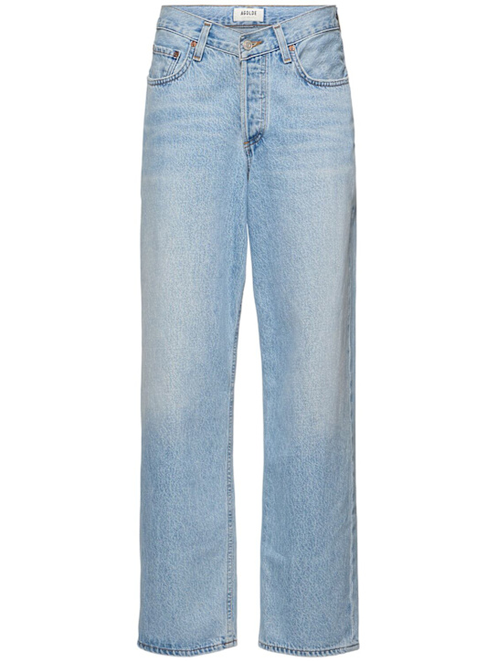 Agolde: V-waist Baggy cotton jeans - women_0 | Luisa Via Roma