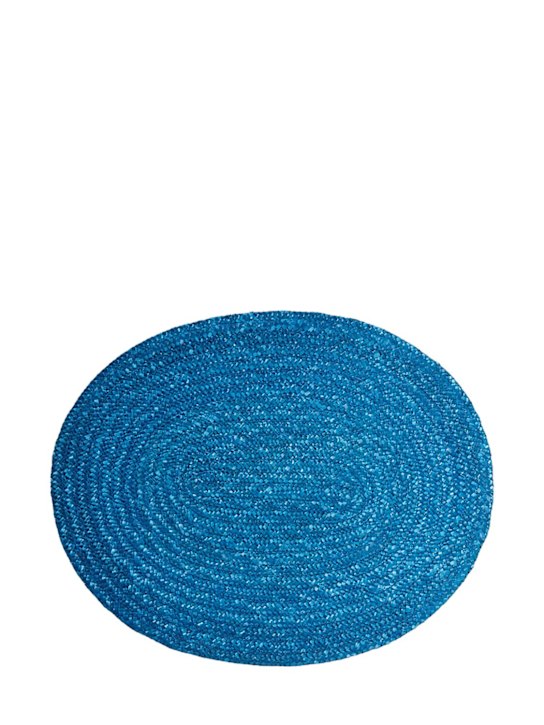 Cabana: Rattan placemat - Blue - ecraft_0 | Luisa Via Roma