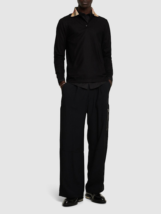Burberry: Langärmeliges Polohemd „Cody“ - men_1 | Luisa Via Roma