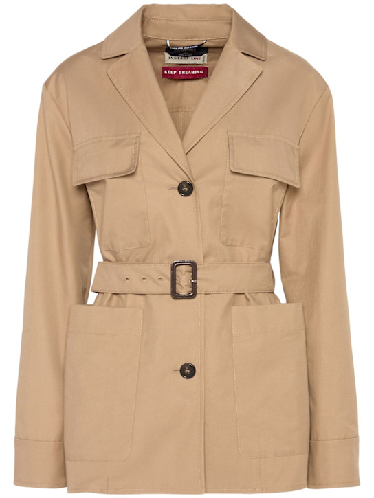 Giulia twill belted jacket