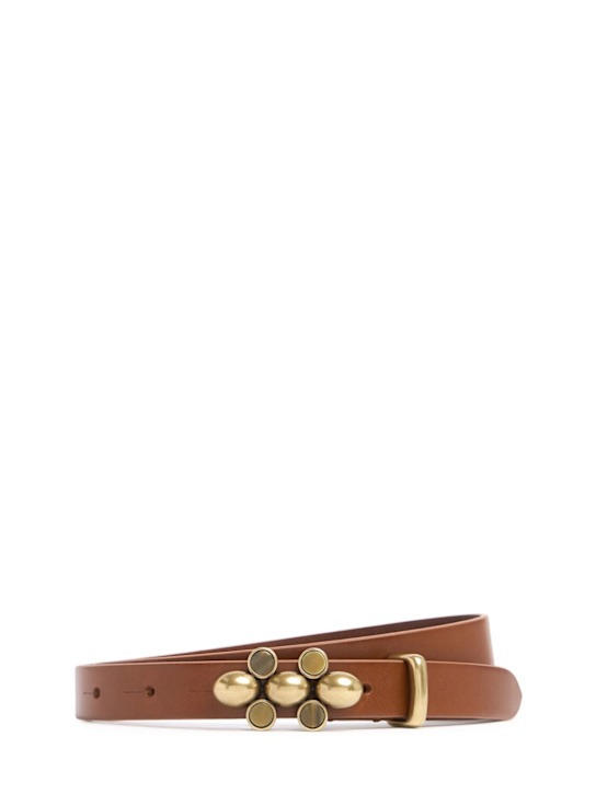 Isabel Marant: Valdez leather belt - women_0 | Luisa Via Roma