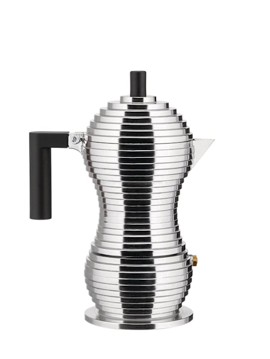 Alessi: Cafetera moka de espresso Pulcina de 6 tazas - Plata - ecraft_0 | Luisa Via Roma