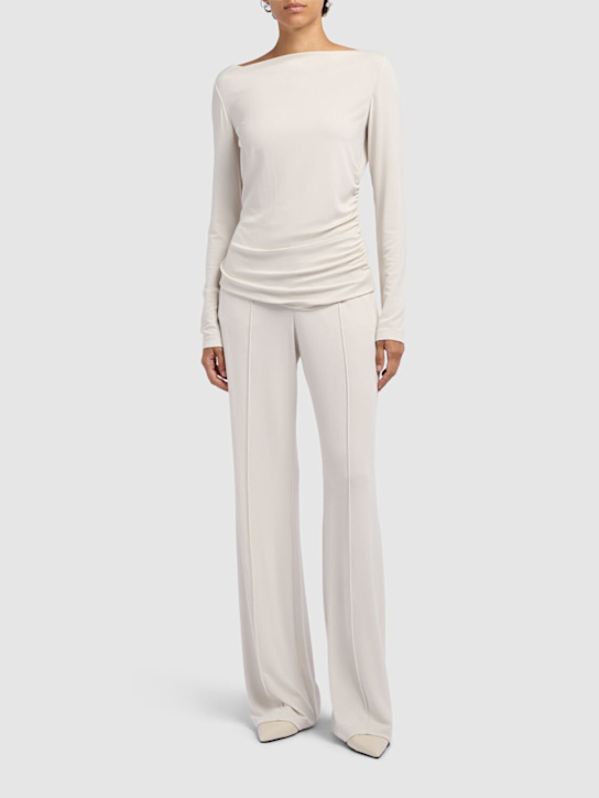 Catullo crepe jersey top - Thumbnail 2
