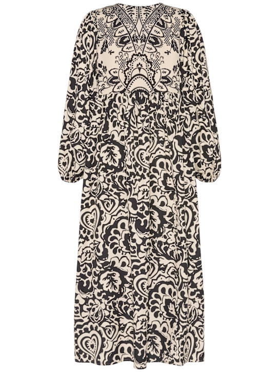 Weekend Max Mara: Anzio printed poplin midi dress - women_0 | Luisa Via Roma