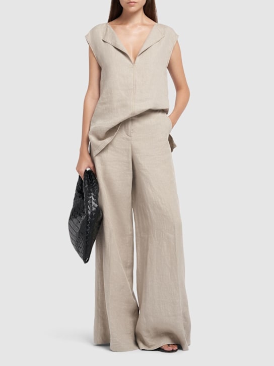 Sequoia linen wide pants - Thumbnail 2