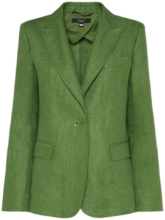 Blazer monopetto nalut in tela di lino - Weekend Max Mara