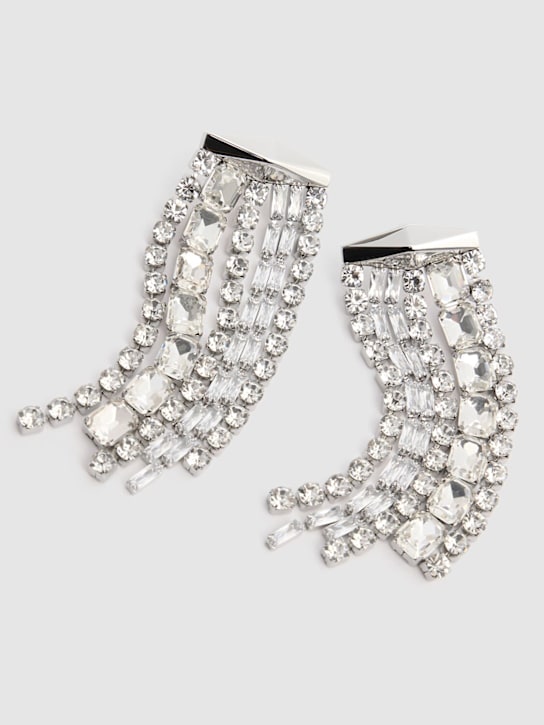 Jimmy Choo: Zandra drop earrings - Silver - women_1 | Luisa Via Roma