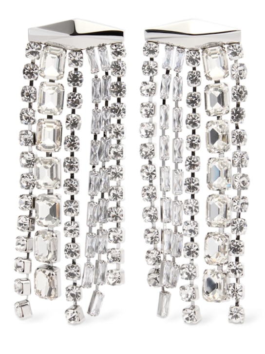 Jimmy Choo: Zandra drop earrings - women_0 | Luisa Via Roma