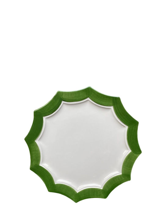 Les Ottomans: Handbemalter Keramikteller „The Stars“ - Grün - ecraft_0 | Luisa Via Roma