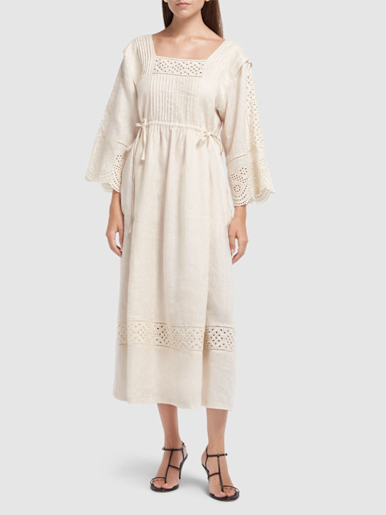 Weekend Max Mara: Luglio linen midi dress - women_1 | Luisa Via Roma