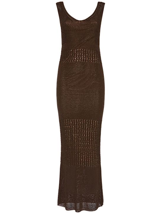 Valois knitted long dress - Thumbnail 1