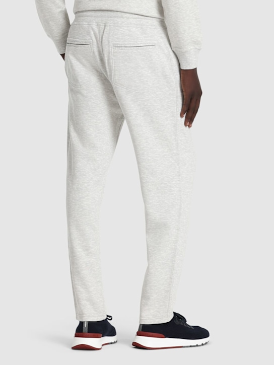 Brunello Cucinelli: Leisure sweatpants - Grigio Perla - men_2 | Luisa Via Roma