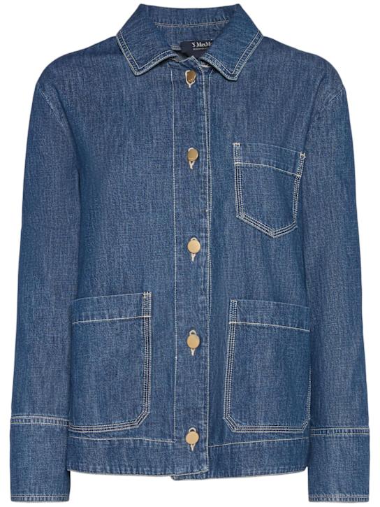 'S Max Mara: Giulietta denim jacket - women_0 | Luisa Via Roma