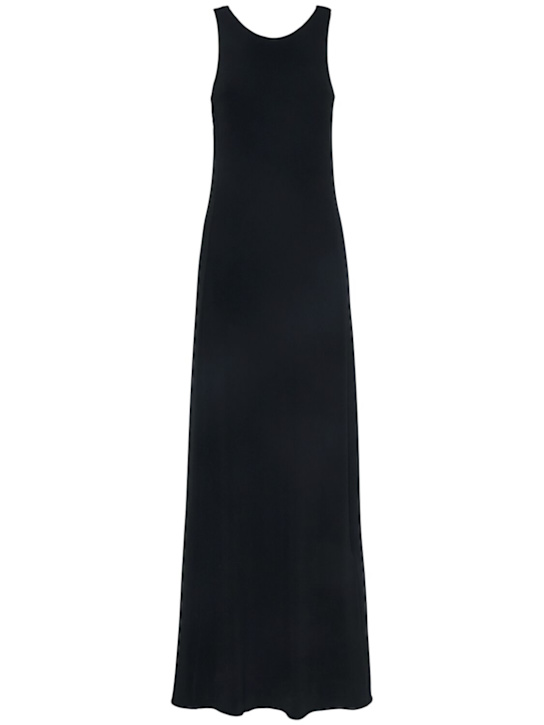 Pompei viscose blend crepe long dress - Thumbnail 1