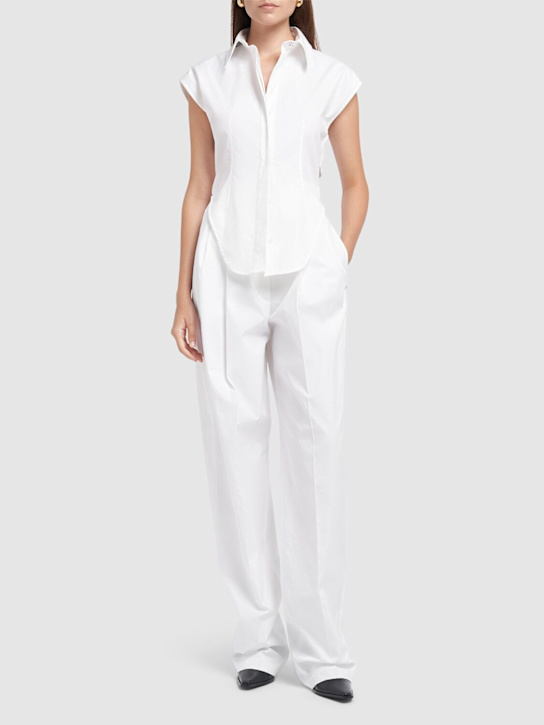 Leone canvas wide pants - Thumbnail 2