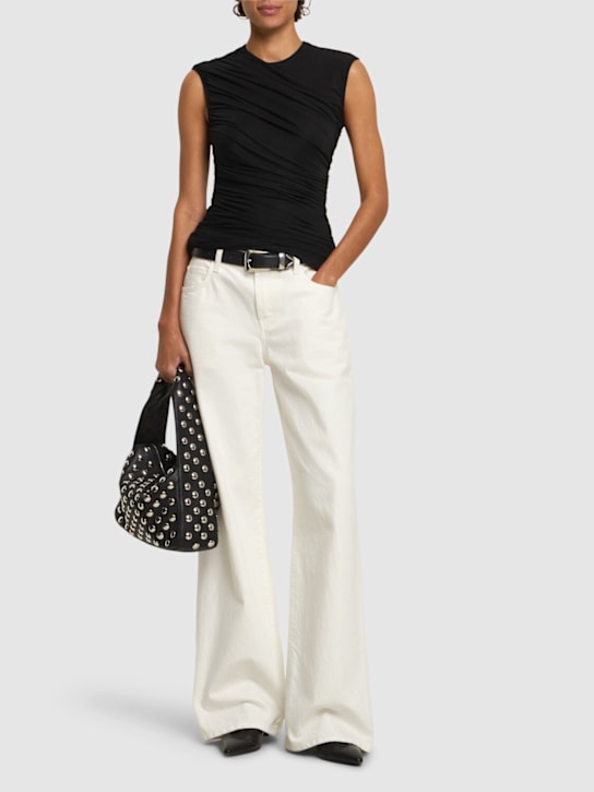 Agolde: Ester twisted jersey tank top - women_1 | Luisa Via Roma