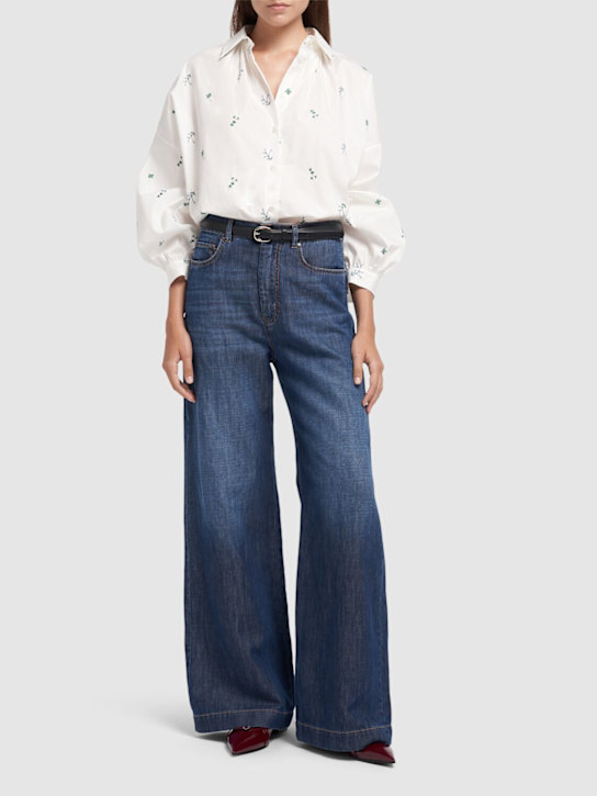Weekend Max Mara: Volpino wide denim jeans - women_1 | Luisa Via Roma
