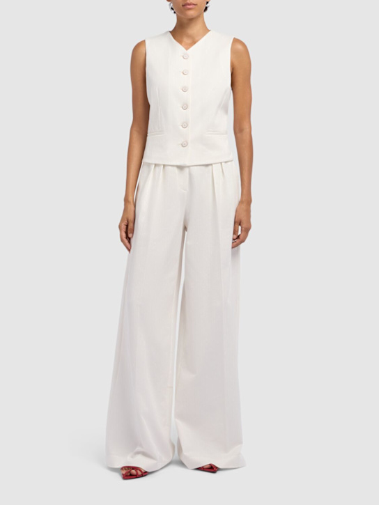 Max Mara: Mirella jersey jacquard vest - women_1 | Luisa Via Roma