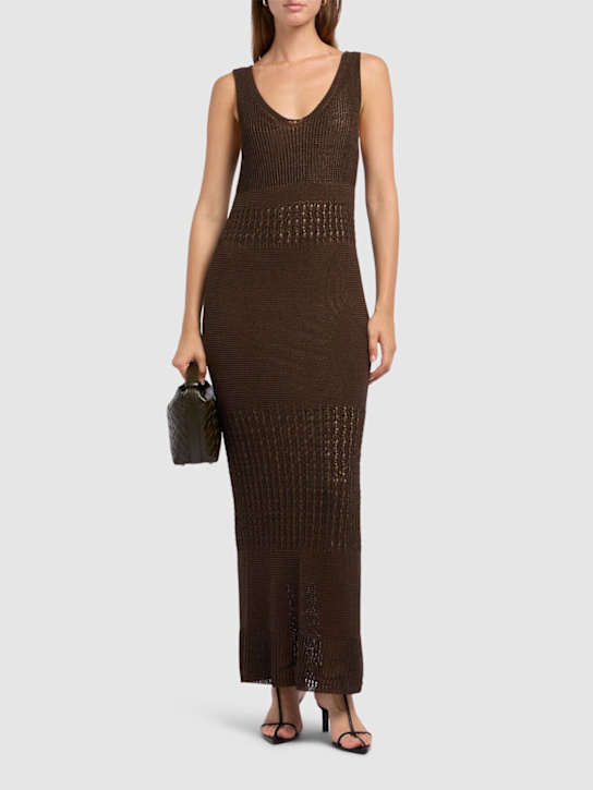 Valois knitted long dress - Thumbnail 2