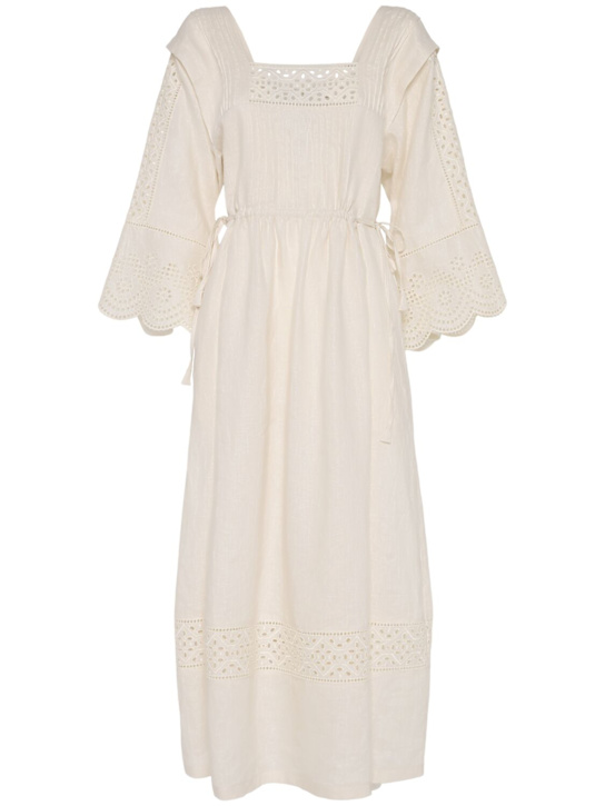 Weekend Max Mara: Luglio linen midi dress - women_0 | Luisa Via Roma