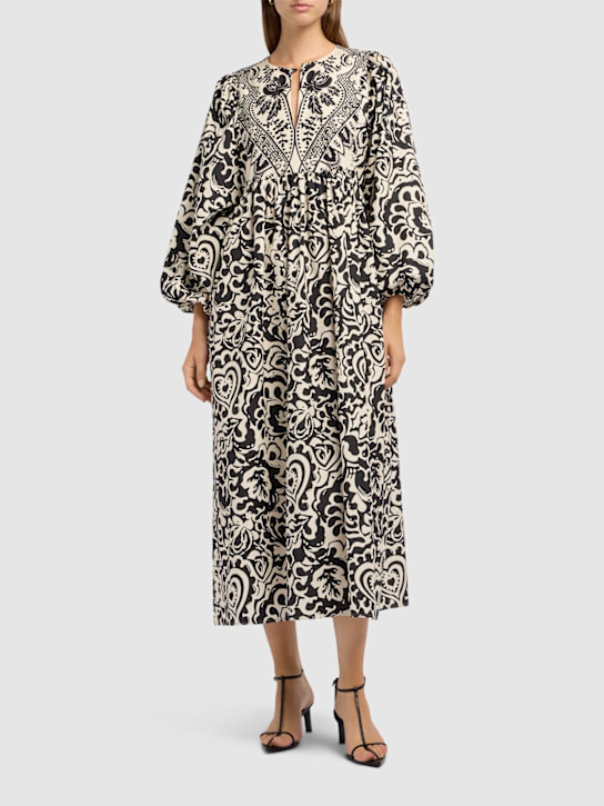 Weekend Max Mara: Anzio printed poplin midi dress - women_1 | Luisa Via Roma