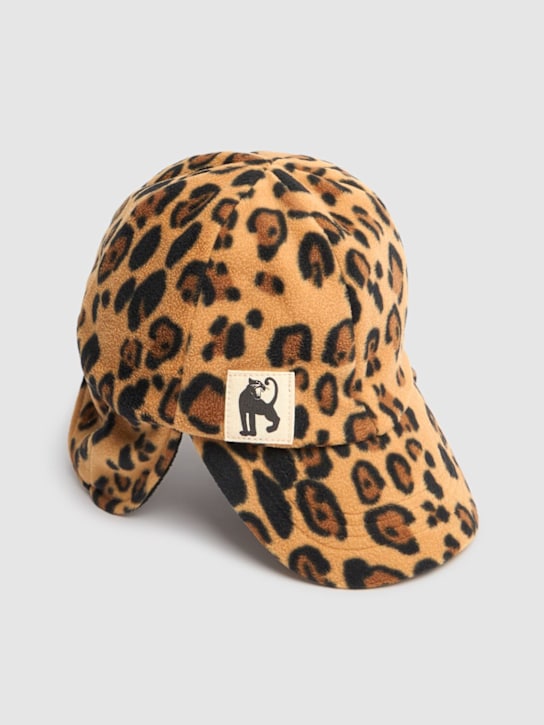Mini Rodini: Cappello in poliestere riciclato stampa leopardo - kids-girls_1 | Luisa Via Roma