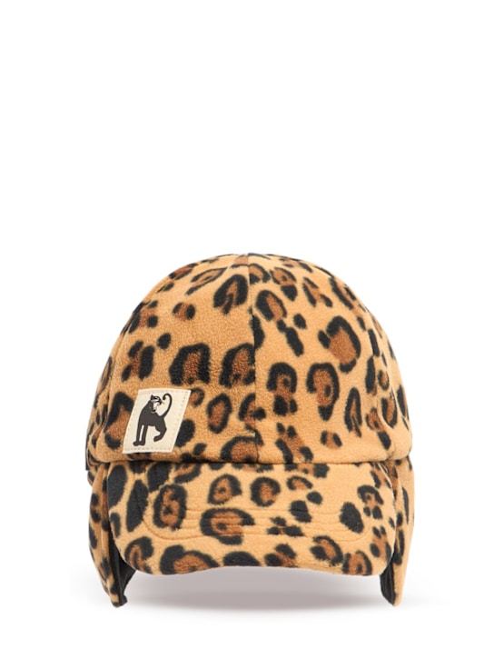 Mini Rodini: Cappello in poliestere riciclato stampa leopardo - kids-girls_0 | Luisa Via Roma