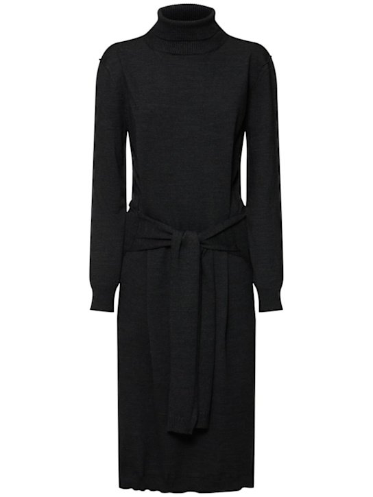Lemaire: Wool blend knit midi dress - women_0 | Luisa Via Roma