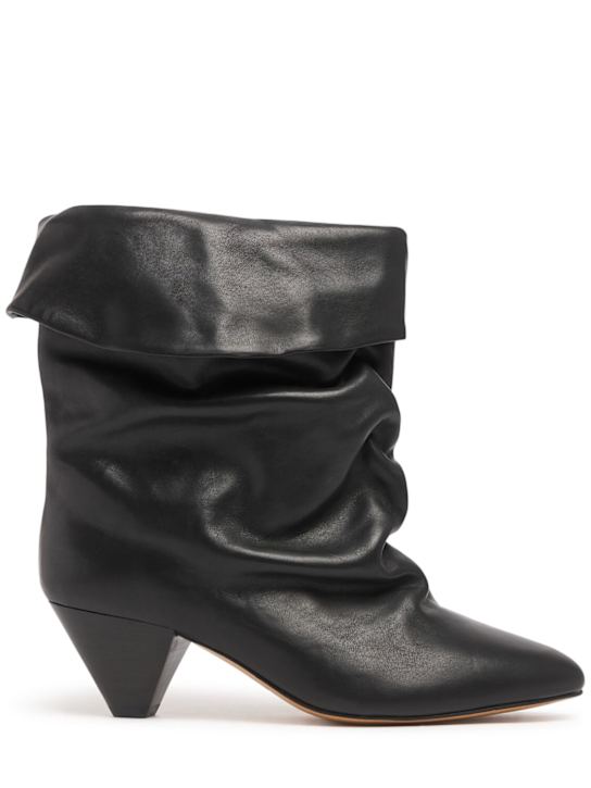 Isabel Marant: 40mm Ryska-gb leather slouchy boots - women_0 | Luisa Via Roma