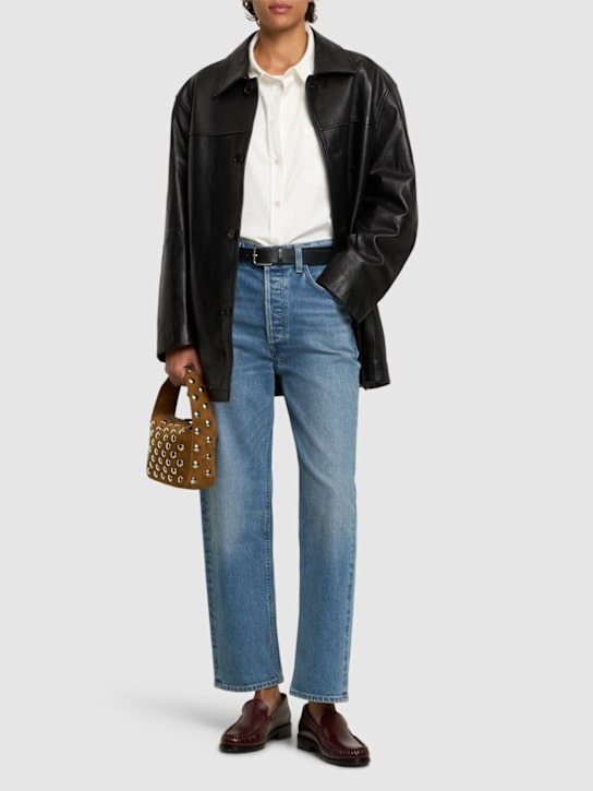 CITIZENS OF HUMANITY: Delfina high rise straight jeans - women_1 | Luisa Via Roma