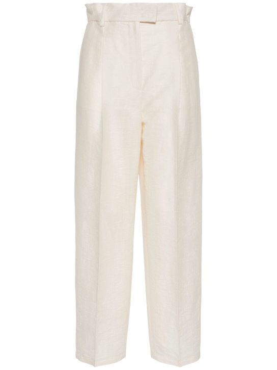 Efedra linen blend pants - Thumbnail 1