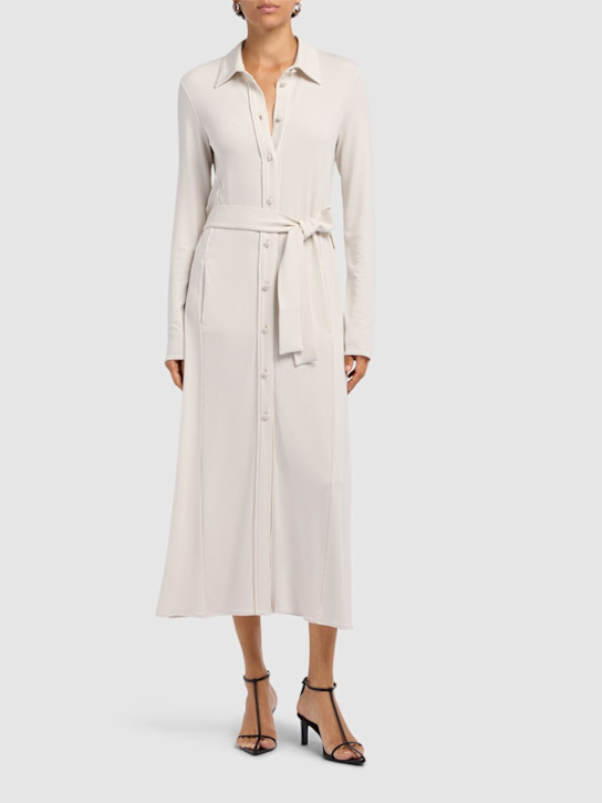 Tortona crepe jersey midi dress - Thumbnail 2
